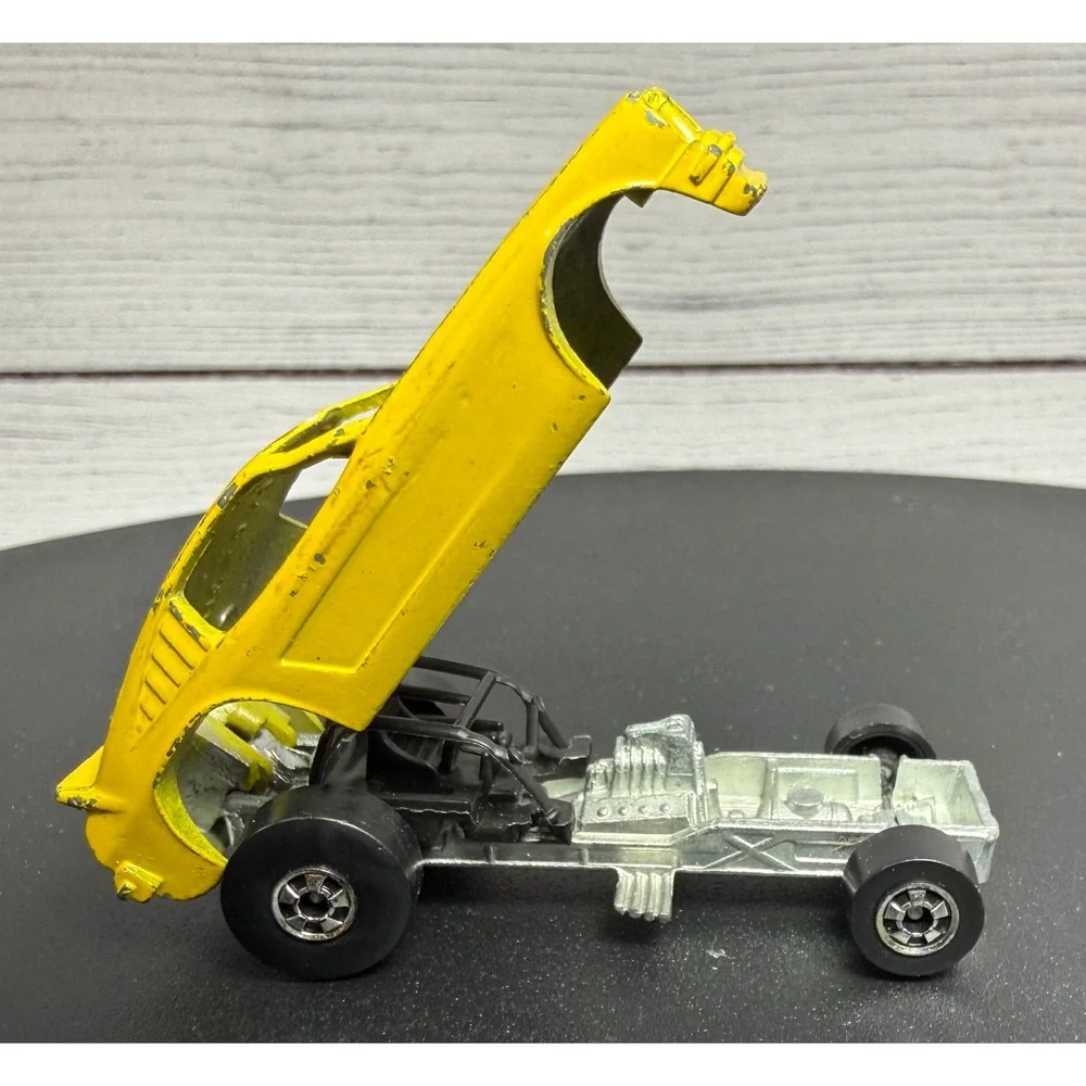 Show Hoss II Yellow Blackwall Funny‎ Car Hot Wheels Mattel 1969 Vintage